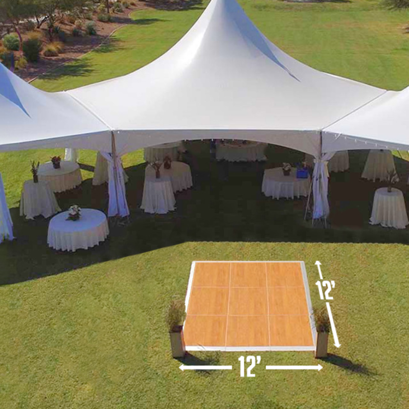 Dance Floor Bright Oak finish - (12'x12')