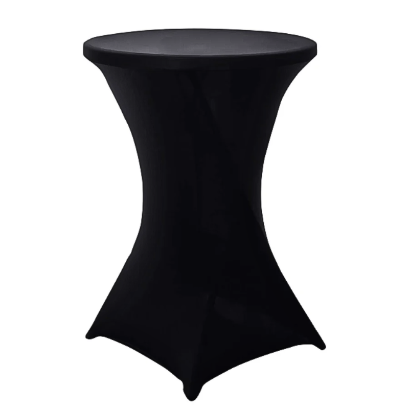 Black Spandex Highboy Table Cover