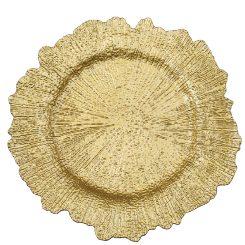 Gold Reef Charger Plate