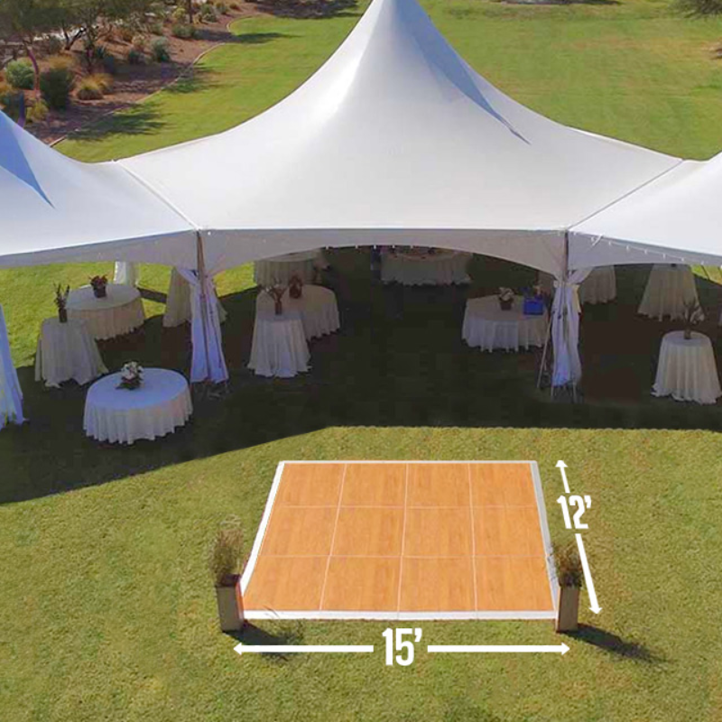 Dance Floor Bright Oak finish (12'x15')