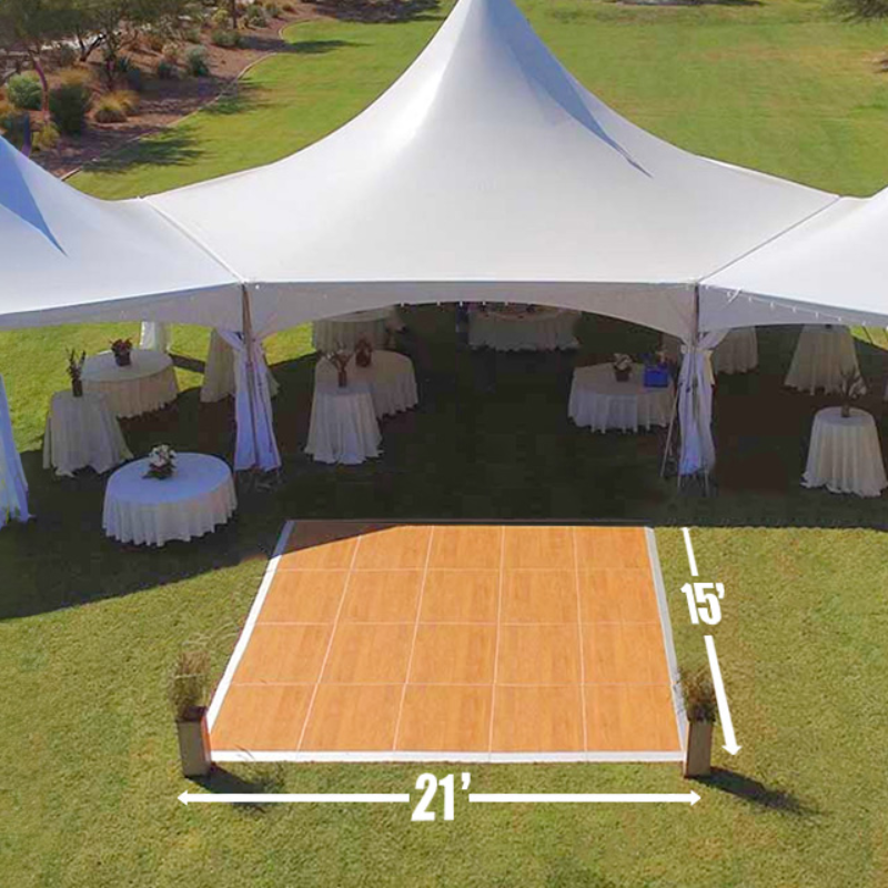 Dance Floor  Bright  Oak finish (15'x21')