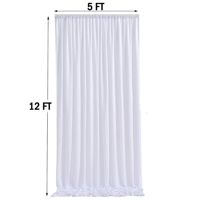 White Drape Panel (Linen Fabric Only) – Set of 4