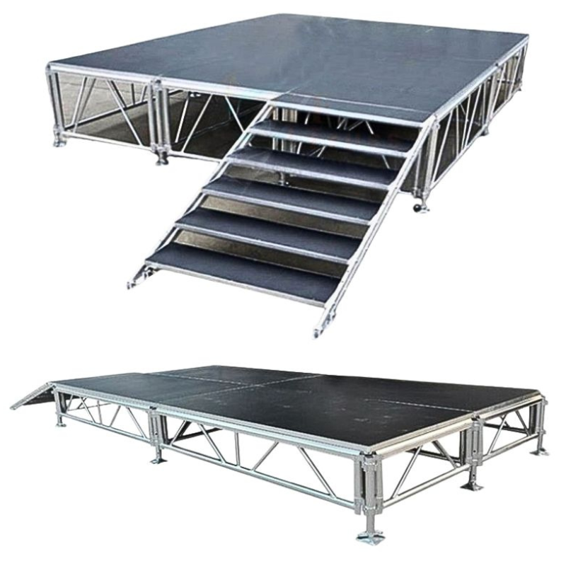 8x16 Stage with Adjustable Height