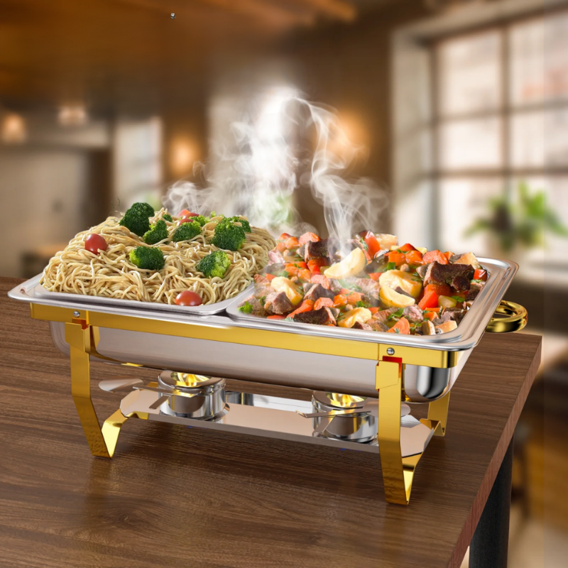 Half-Size Stainless Steel Food Pan (Chafing Dish Insert) - Image 3