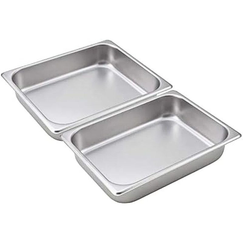 2 Half Size Food Pans (Chafing Dish Inserts)