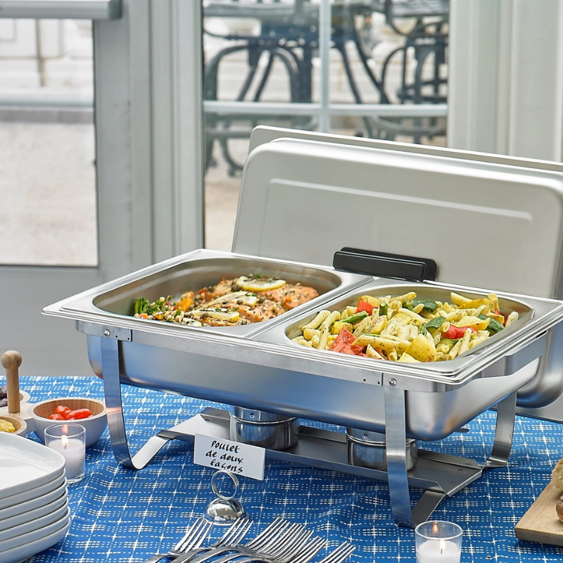 2 Half Size Food Pans (Chafing Dish Inserts) - Image 3