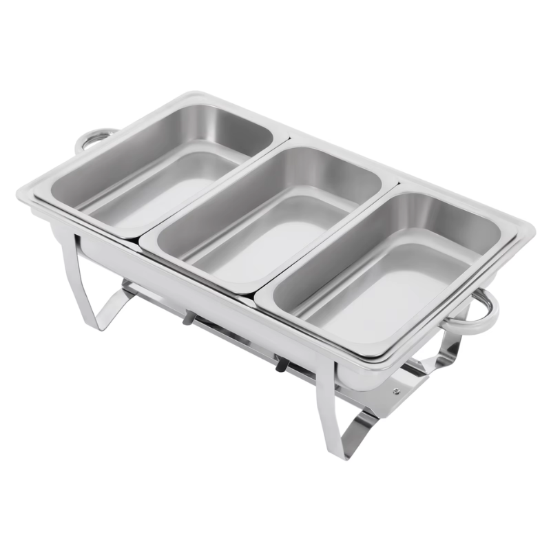 Three 1/3 Food Pans (Chafing Dish Inserts)