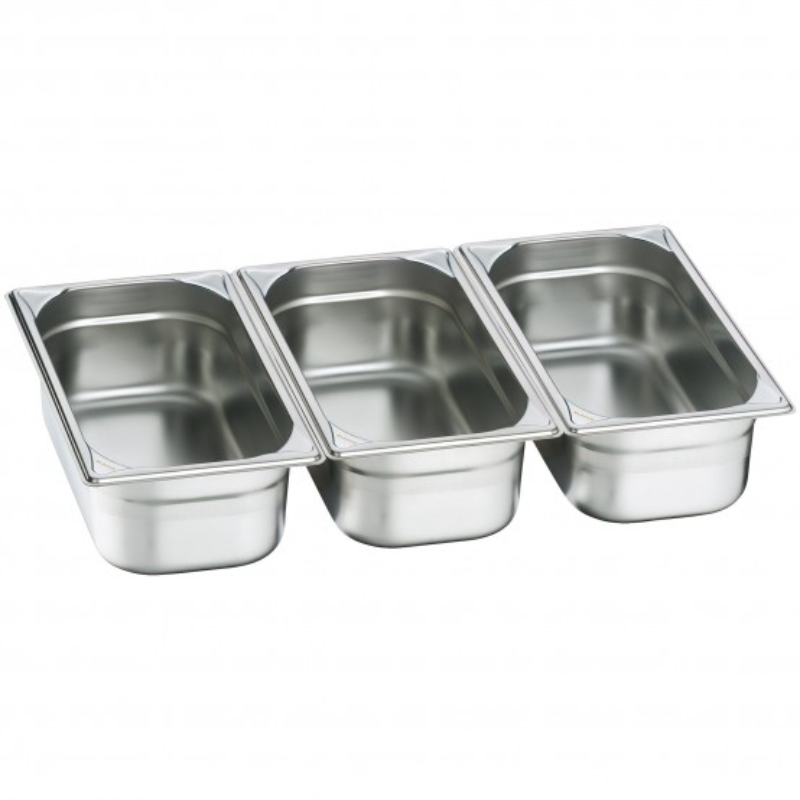 Three 1/3 Food Pans (Chafing Dish Inserts) - Image 4