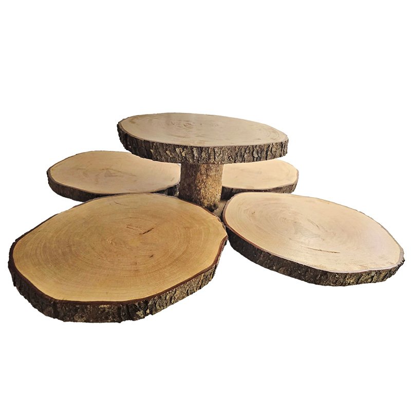 Rustic 5-Tray Dessert Display Stand