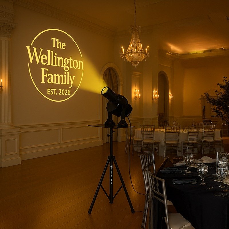 150W LED GOBO Projector Rental with Stand - Image 4