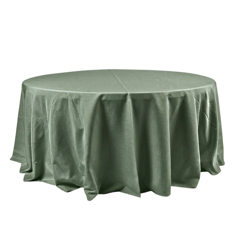 120" Sage Green Round Linen