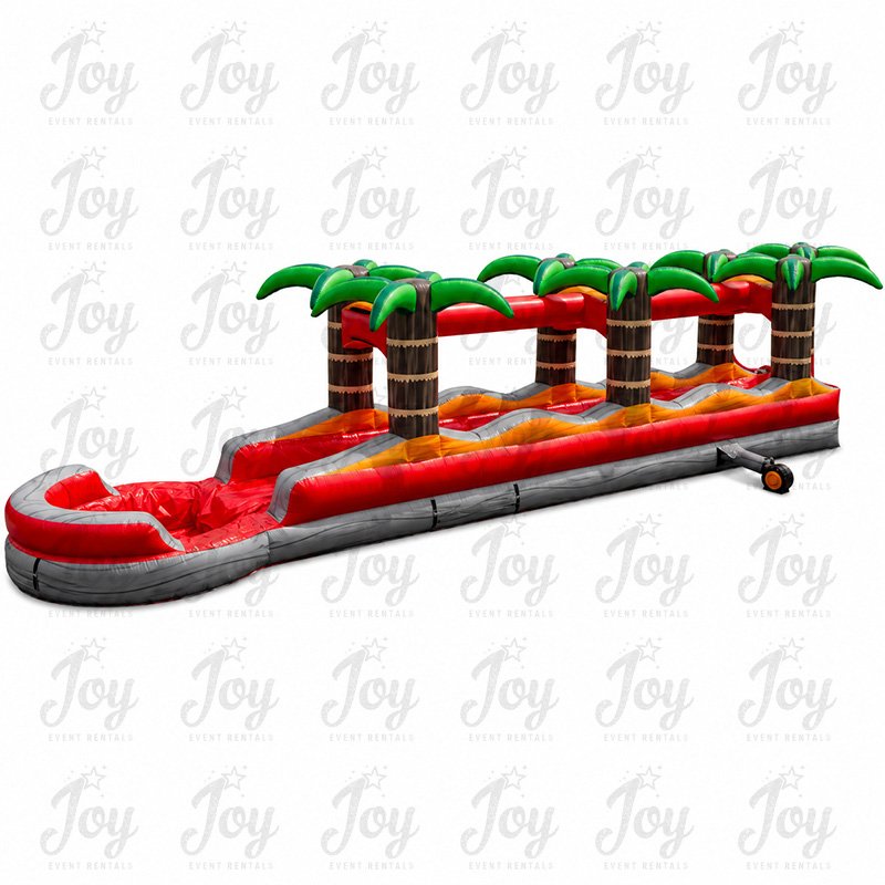 30ft Lava Rush Double Lane Slip and Slide wit Pool