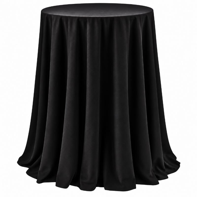 Black Highboy Cocktail Table Linen – 120" Round